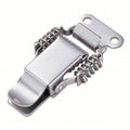 Door Latch: Stainless Steel, 2 3/8 in Dp, 5/8 in Ht, 1 13/16 in Wd