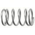 Compression Spring: 302 Stainless Steel, Cylindrical Shape, Closed, Ground End, 5/16 in Lng, 10 PK
