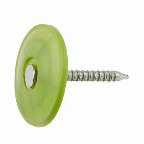 1 in. x 12D Electro-Galvanized Plastic Cap Non-Collated Roofing Nails 8.2 lbs.